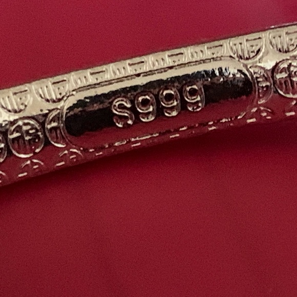 FINE 99.9% SILVER ADJUSTABLE PEACOCK BANGLE - Picture 7 of 7